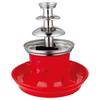 US Plug Stainless Steel Three-Tier Chocolate Fountain Mixer for Home & Parties