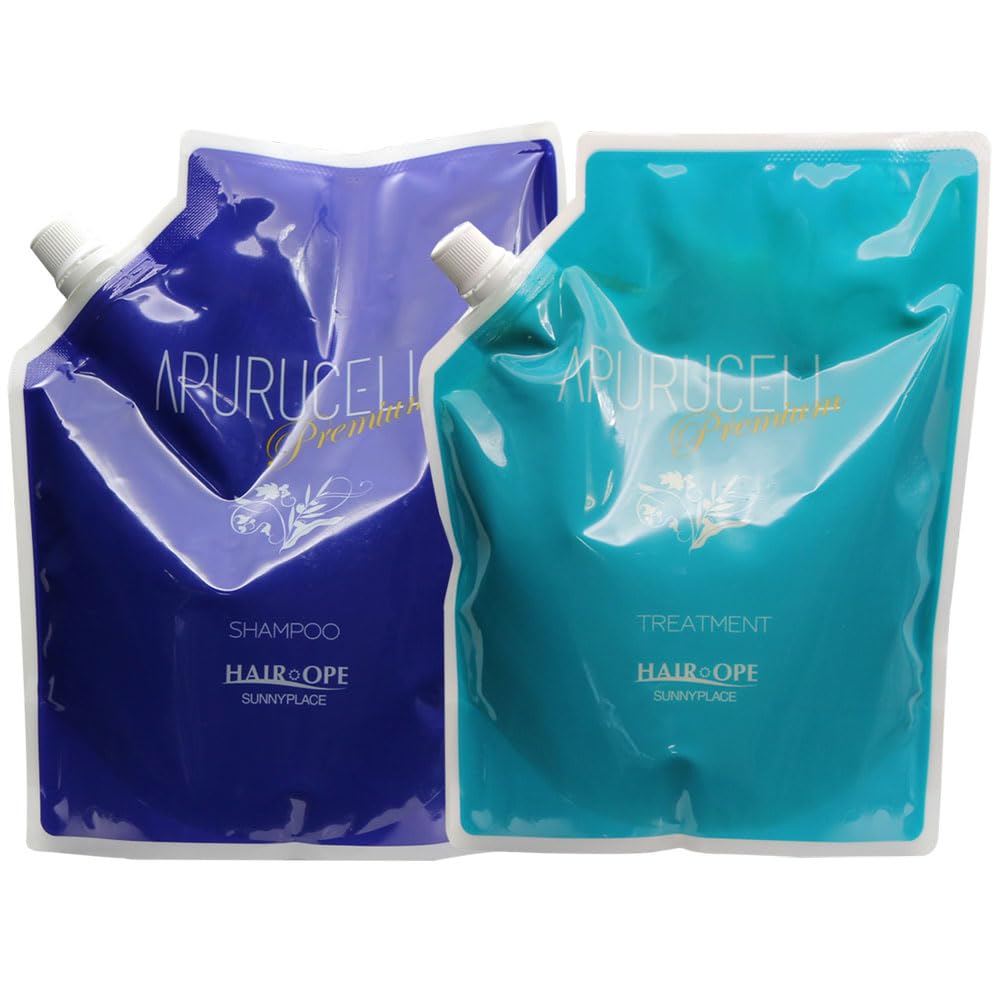 

Apulcell Platinum Sunny Place Apulcell Premium Shampoo 800mL Treatment 800g Refill Set