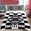 3pcs Duvet Cover Set (1*Duvet Cover + 2*Pillowcase, Without Core), Custom Name Borussia Monchengladbach Pattern Bedding Set, Home Bedroom Decor Gift