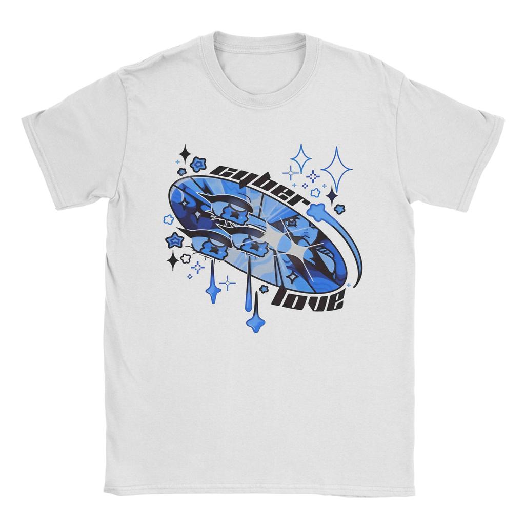 Humor Aero Jellyfish Fiber Optic Art TShirts For Unisex Unisex 100 Cotton T Shirts Frutiger Aero Short Sleeve Tees Graphic Clothes