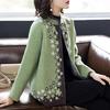 Stylish Spring and Autumn Cardigan for Women: Trendy Short Jacket for Middle-aged and Elderly, Perfect for 50+ Fashion