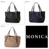 Tote Antibacterial Nylon Tote Size Black [Monica] Bag, 2-Way Bag, S, Women's, MONI1004, (10)