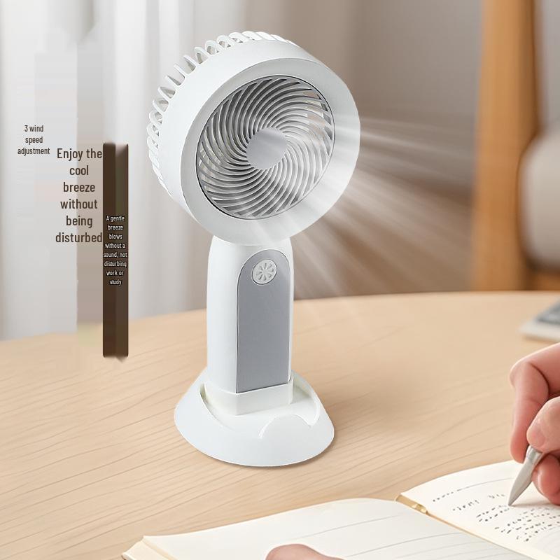 Handheld Mini USB Fan: Portable, Rechargeable Desktop Fan with Cross-Border Lighting