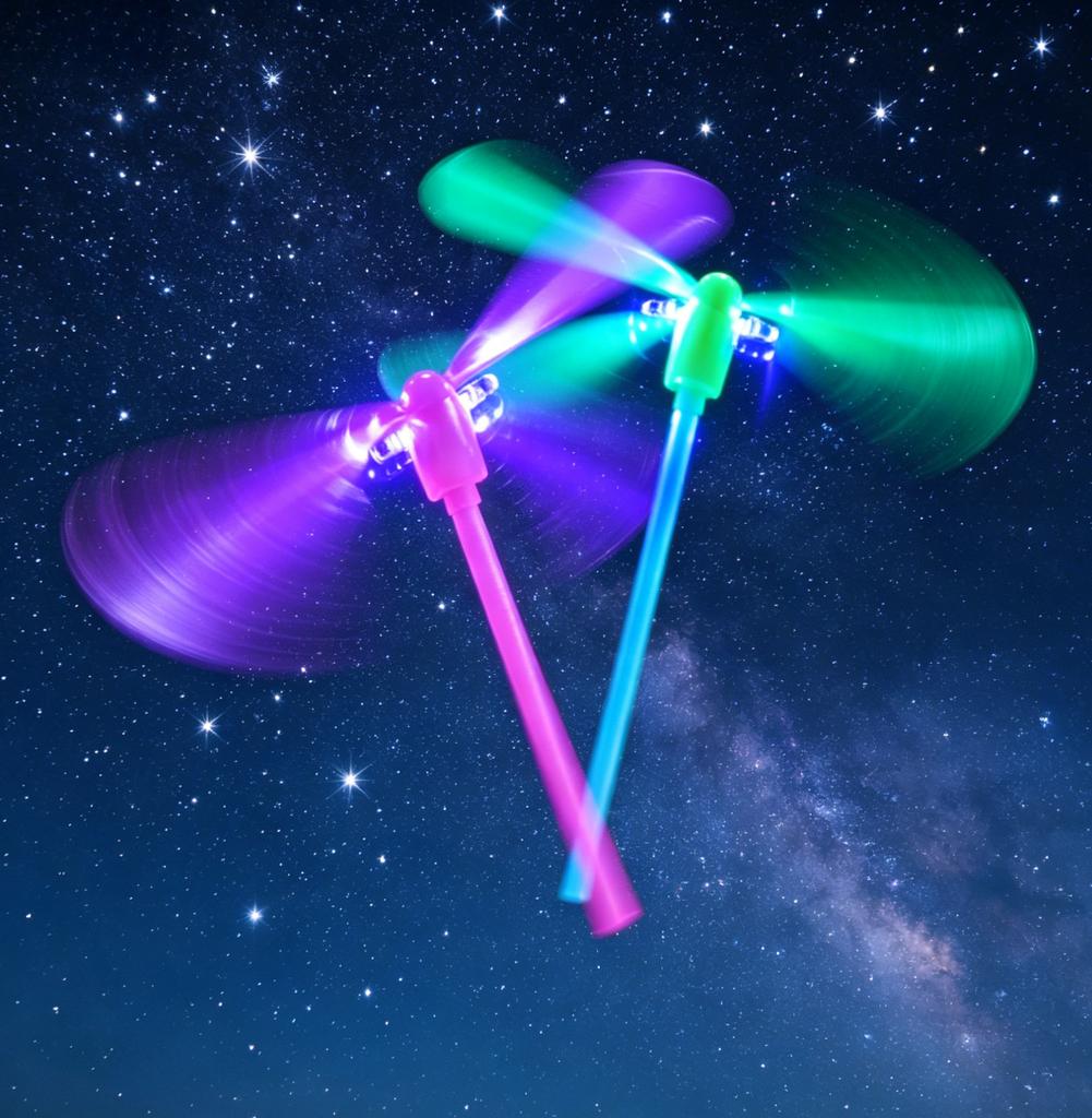 20 ks LED světélkující hračka vážka Klasická ruční spinner Hračka létající ve tmě Hračky s vrtulí pro děti Venkovní párty drobnosti