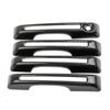 Carbon Fiber Style Side 4-Door Handles Trims Cover For Ford Maverick -2025