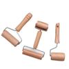1 Rolling Pin and Pizza Toaster Drum, Wooden Baking and Crushing Nut Biscuits, Kitchen Utensils