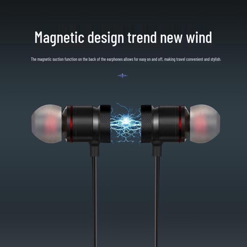 Unisex Sport Magnetic Bluetooth Earbuds with Heavy Bass