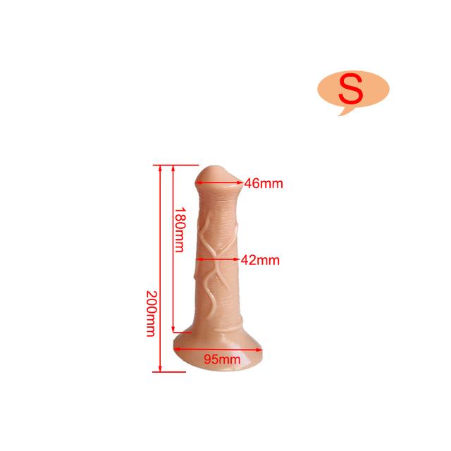 S/M/L Animal Dildo Suction Cup Dildos Huge Big Horse Cock Realistic Penis Vagina Sex Toys For Women Men Gay Adult Masturbators
