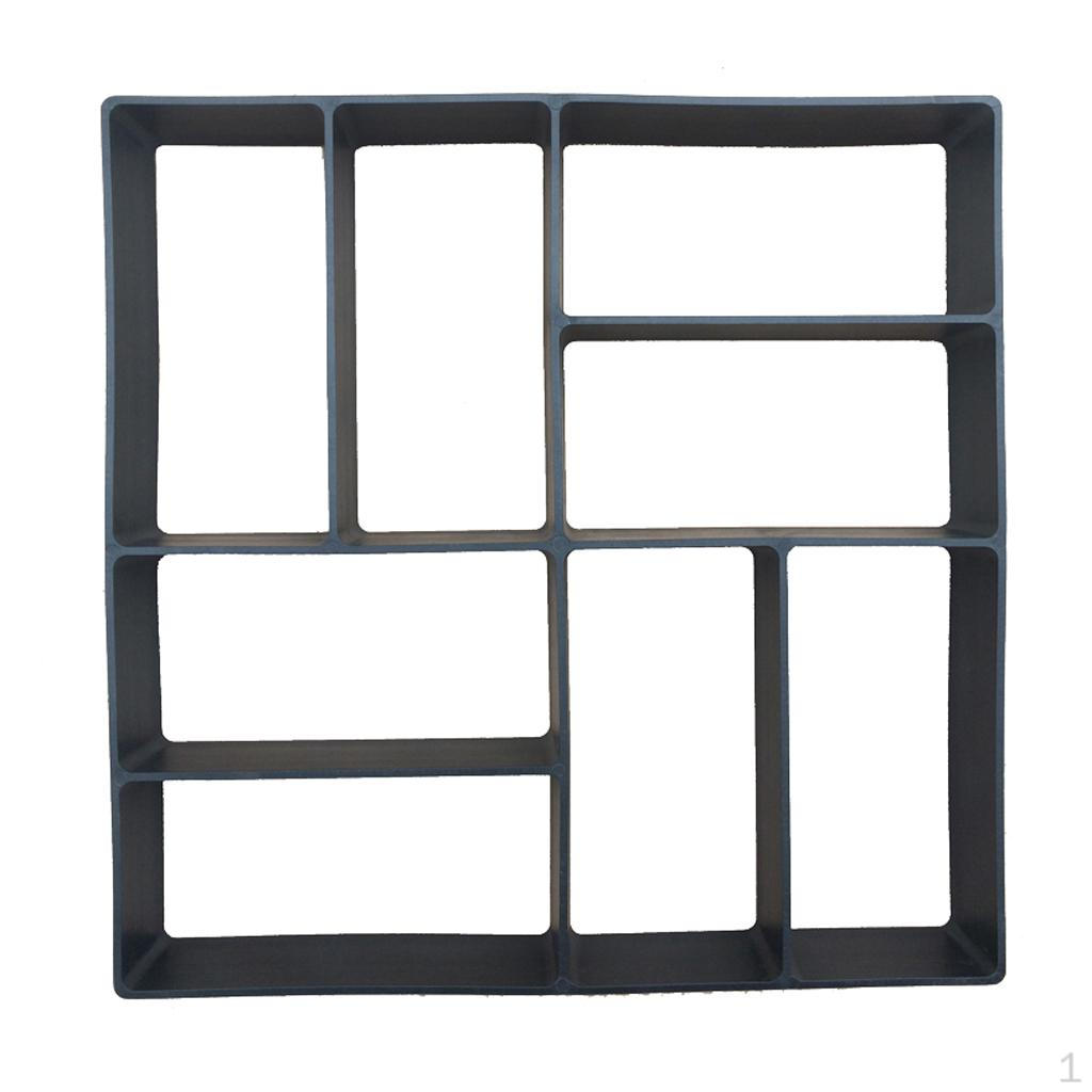 DIY Plastic Maker Manually Paving Cement Brick Stepping Road Making Tool for Yard Lawn Garden