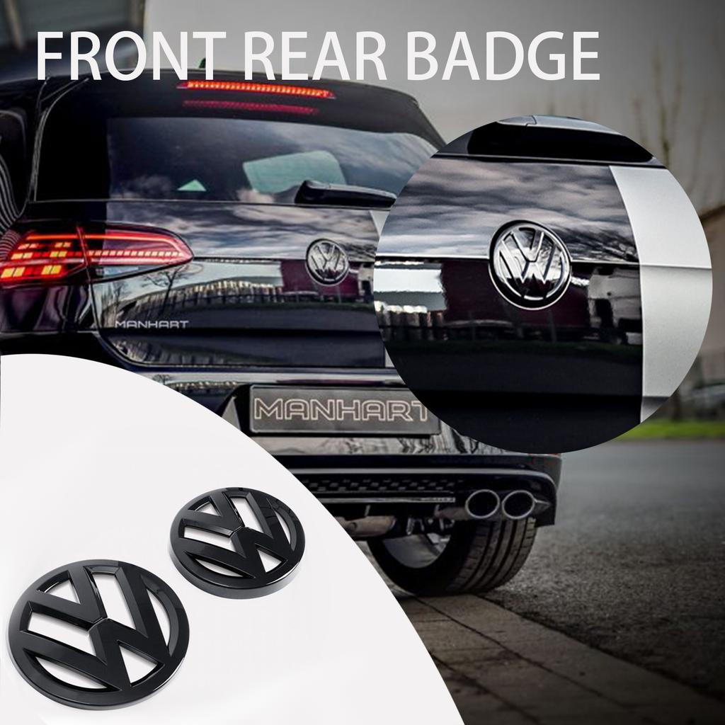 For VolkswagenMK6 1/2Pcs Car Front Bonnet Grill Badge Rear Trunk Emblem Logo Cover Not Affect ACC For Volkswagen VW Golf 6 MK6 2010 2011 2012 2013