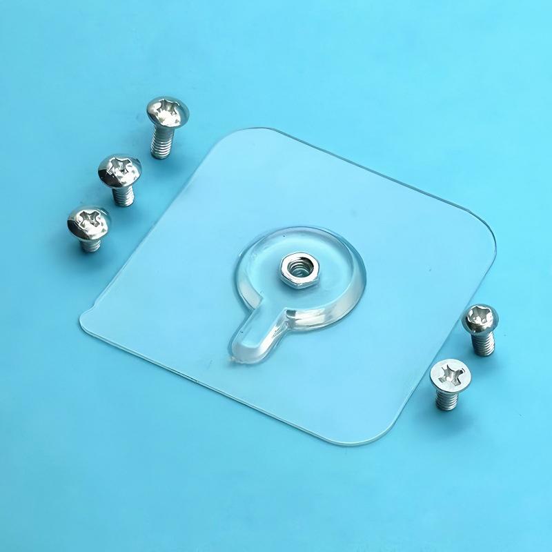 1 ks Samolepicí háček Silné lepidlo Hřebíky Háčky Plakát Bezešvý Nástěnný samolepicí háček Průhledný Kuchyň Koupelna Držák na šrouby