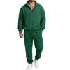 Men's Casual Zip-Up Sweatshirt with Pockets and Stand Collar, Long Sleeve Athletic Track Suit