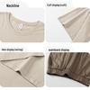 Men's Plus Size Summer Pajamas: Short-Sleeved Pullover, Loose Fit, Outdoor Wear, Thin Cotton Homewear