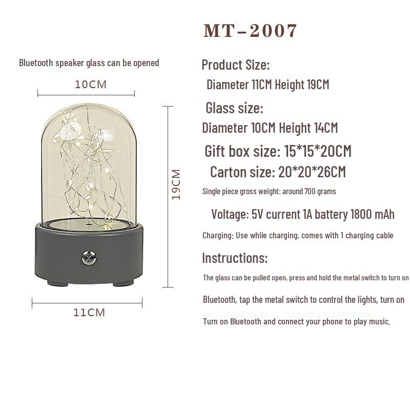 

Creative DIY Bluetooth Speaker with Preserved Rose Flower Vase - Valentine s Day Gift 5W