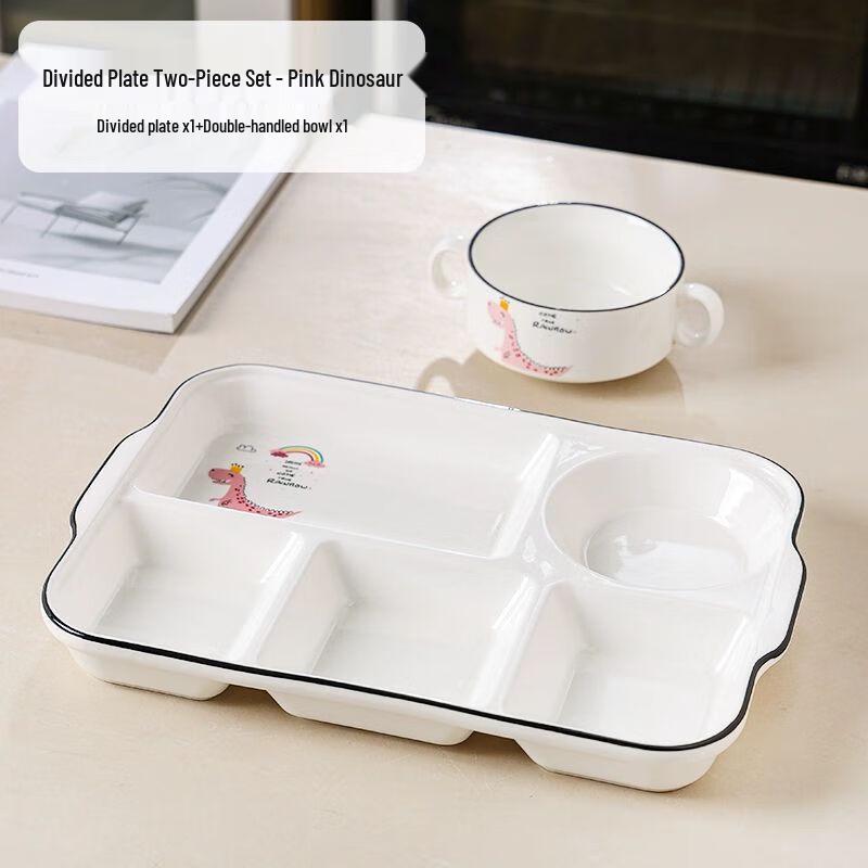 Ceramic Divided Dinner Plate