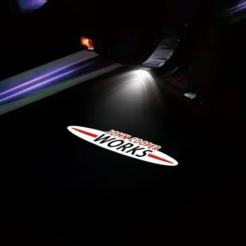 For mini DF01/HD Led Welcome Light Car Door Projector Lamp Decoration For BMW MINI Cooper S Works JCW R55 R56 R50 R53 R60 R61 F54 F55 F56 F60