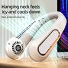 Vaneless Hanging Neck Fan, Portable USB Cooler Fan With 5 Speeds And Digital Smart Device Display