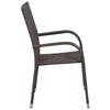 VidaXL 4x Chaises Empilables d'Extérieur Chaises de Jardin Sièges de Terrasse Chaises de Patio Sièges de Salle à Manger 310083