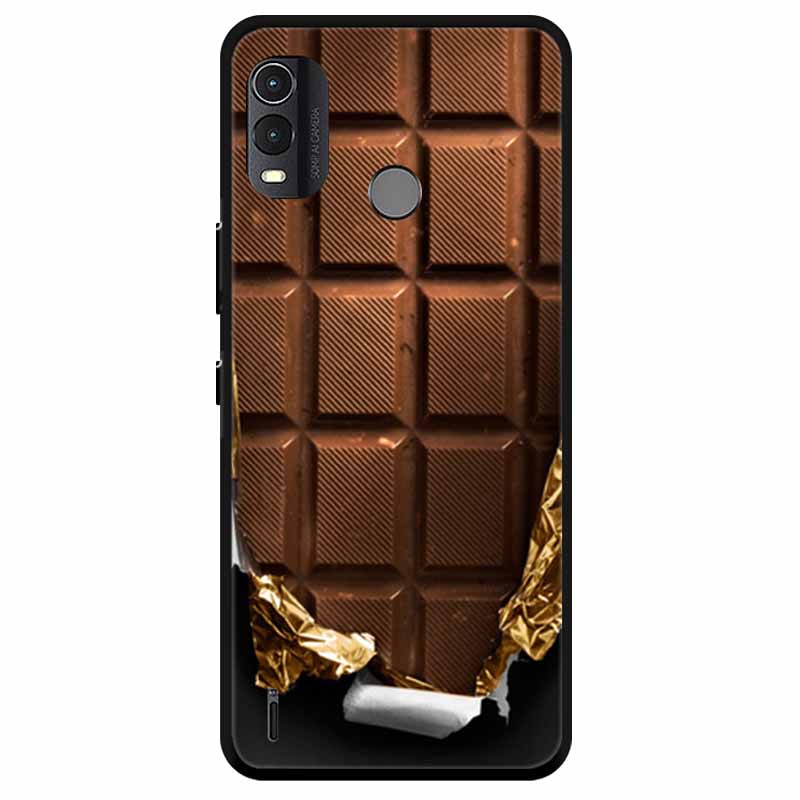 Soft Silicone Cover For Nokia C22 Case 2023 TPU Wolf Lion Painted Black Phone Coque for Nokia C22 C 22 4G Black For NokiaC22
