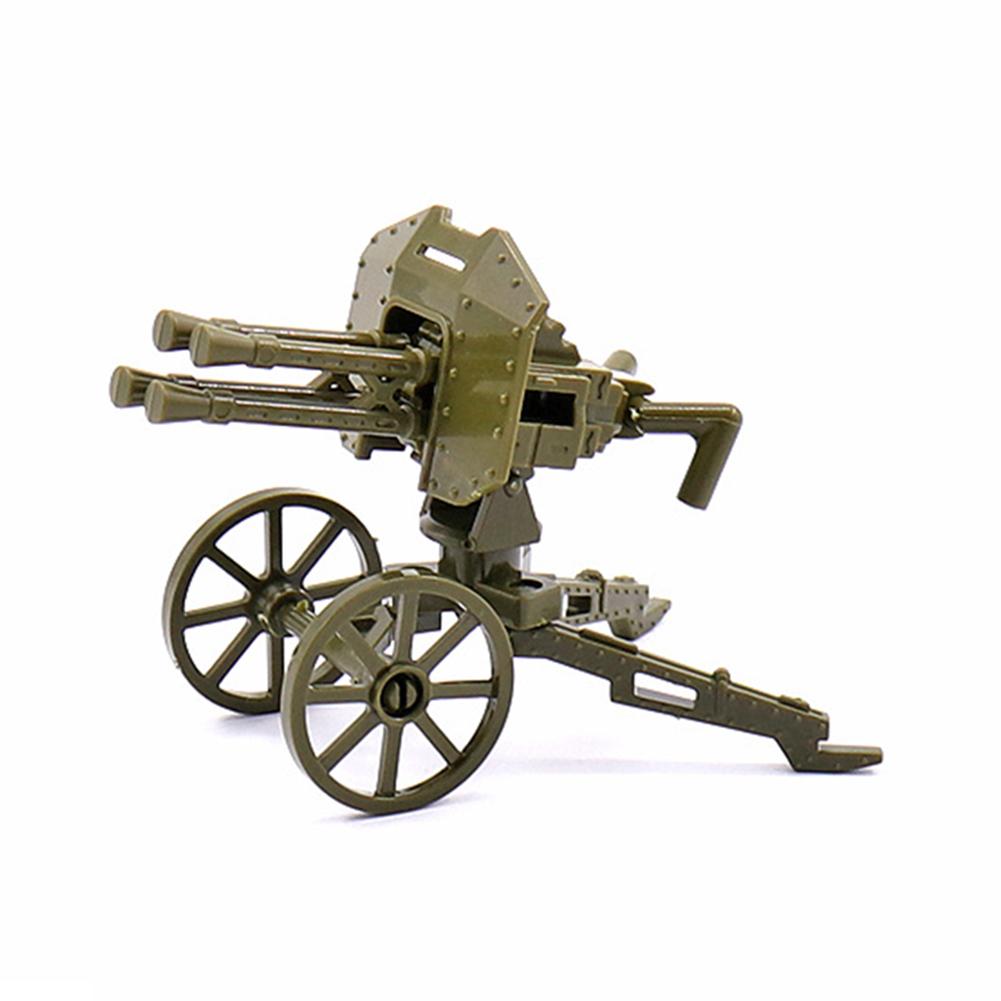 Minifigur Militär Bausteine Schweres Maschinengewehr Flugabwehr-Maschinengewehr Bergkanone Spielzeug
