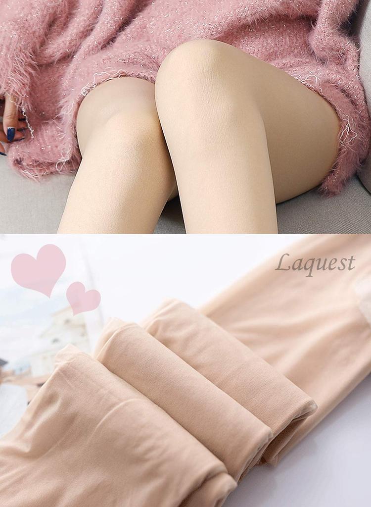 Bare Skin Feel Thick hadairo Warm and Cozy Thick Skin Fleece Lined to 1000 Sherry [Laquest] Tights, Stocking-Style, (Rakuest) Tights, Tone,