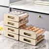 Refrigerator Egg Organizer Egg Holder For Fridger 2-Layer Drawer Type Stackable Egg Storage Box Clear Plastic Eggs Holder