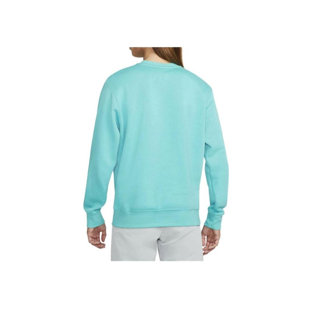 Nike Solid Color Letter Embroidered Crew Neck Pullover Long Sleeve Sweatshirt Unisex sweatshirt Light-Blue BV2663-392