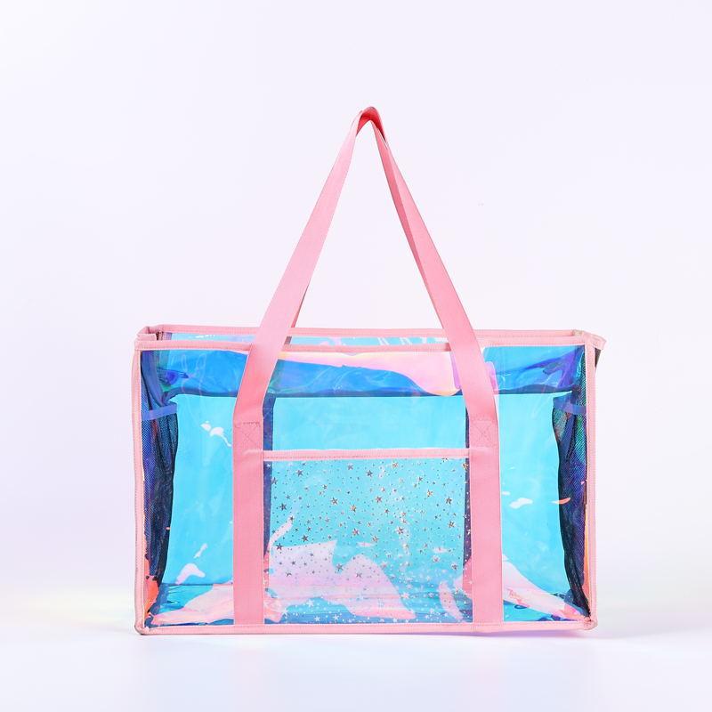 Laser Schultertasche irisierend farbene Handtasche blendende TPU Schultertasche Strandtasche