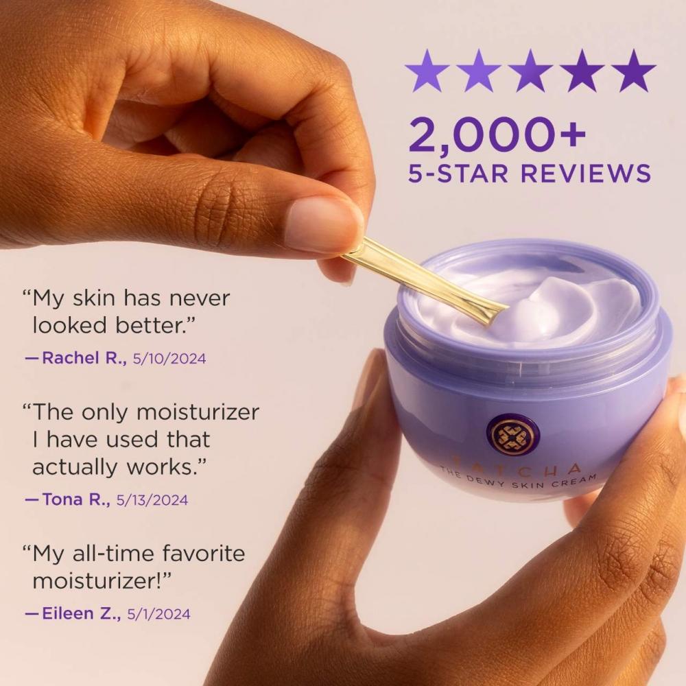Tatcha The Dewy Skin Cream Aufpolsternde   Feuchtigkeitsspendende Feuchtigkeitscreme 1,7 Unzen