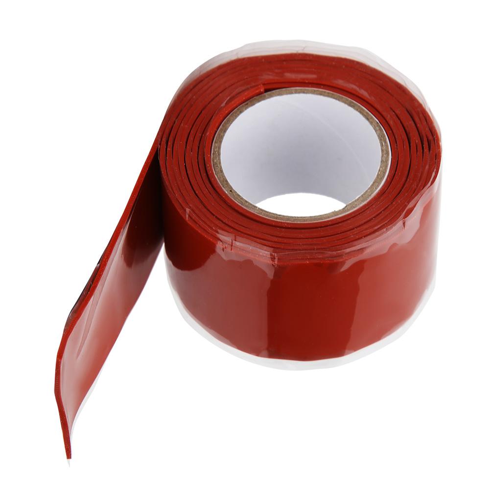 Waterproof Tape Strong Stickiness PVC PPR Pipes Repairing Supplies 1 Meter Length WhiteCelsiusRed