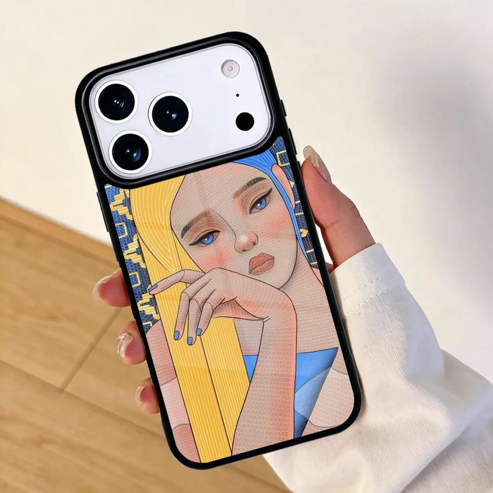 U/kraine Ukrainisches Mädchen Handyhülle Für Apple iPhone 17 air 16 Pro Max 15 Pro Max 14 13 12 11 Mini Rückseite