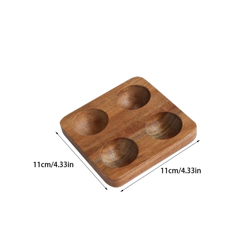 Drewniana tacka na jajka z trwałym i bezzapachowym pojemnikiem na jajka klasy spożywczej, pudełko do przechowywania jajek, pojemnik na jajka