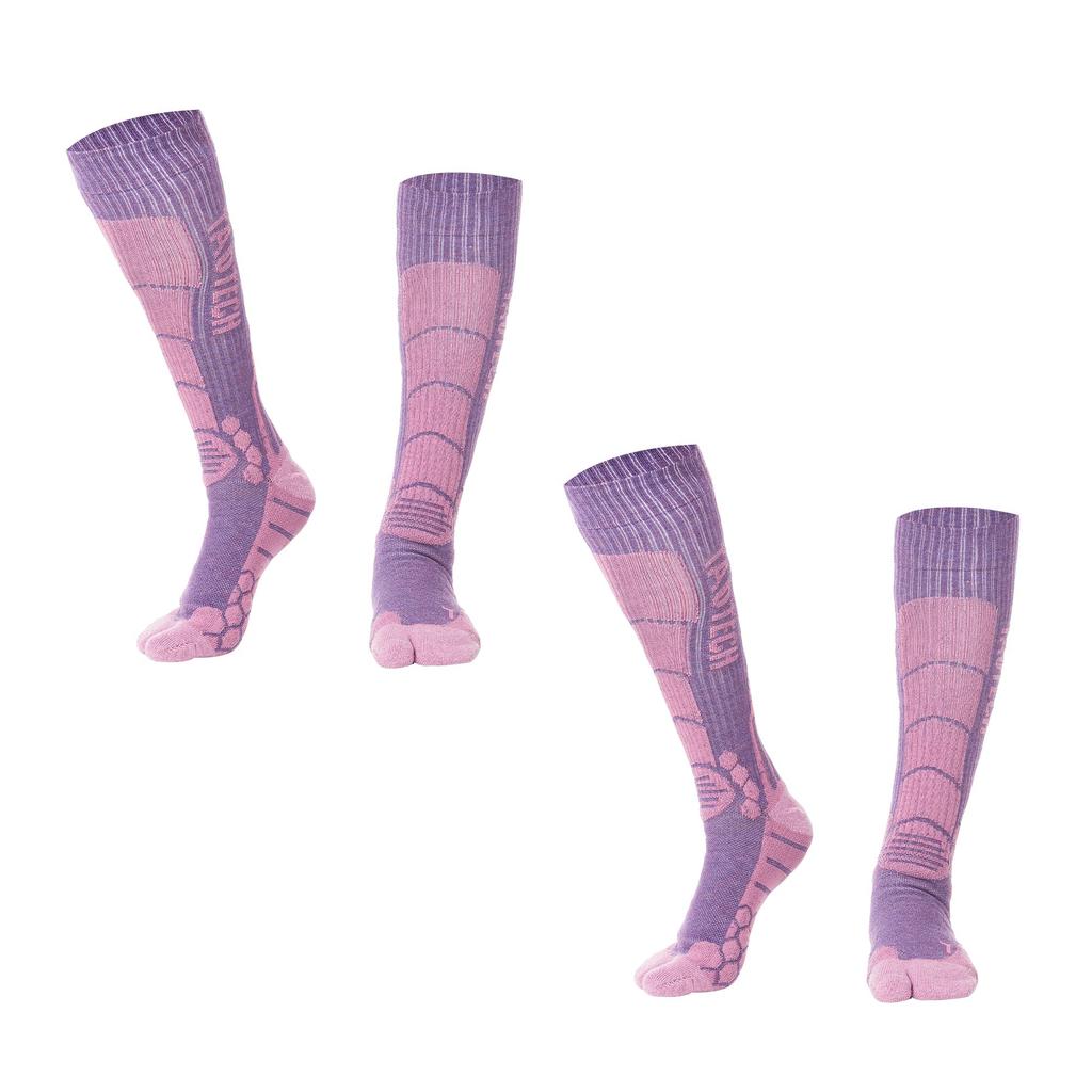 TaoTech Snowboarding Socks for Outdoor and Thick Acrylic Graduated Cold Odor Sweat and Quick Drying Sports, Skiing, Activities, Hiking, Fiber,