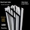 Individually Wrapped Black, White, Transparent, and Colored Disposable Plastic Straws