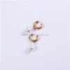 Metal Stainless Steel Hoop Earrings Vintage Large Pearl Charm Earrings 2026
