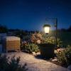 Solar-powered Outdoor Flower Pot Floor Lamp,  Solar Decorative Lamp, Warm   Light For Garden Terraces And Porches.