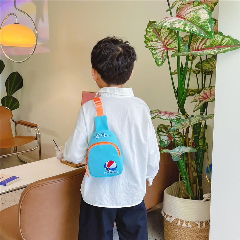 Trendy Cartoon Kids Backpack Stylish Canvas Crossbody Bag For Boys And Girls