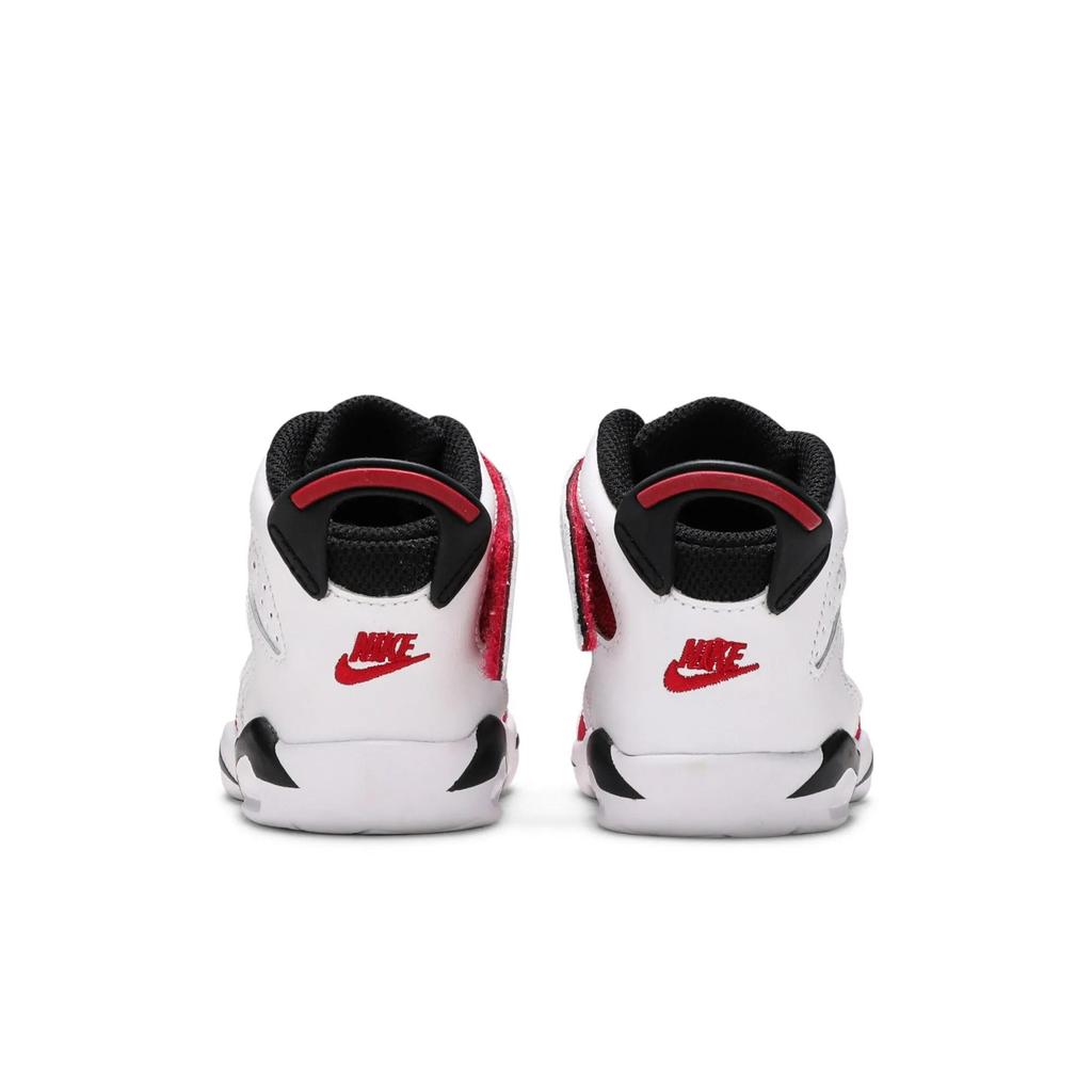Air Jordan 6 Retro Little Flex Toddler 'Carmine' (Unisex) White / Carmine / Black Toddler Shoes CT4417 106