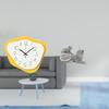 Acrylic Cat Wall Clock Sculpture Hanging Ornament Modern Crafts Timepiece Silent Animal Statue for