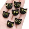 One Acrylic Bead Cartoon Big Eyes Black Cat Beads Wake Lion Carved Beads for DIY Bracelet Craft Jewelry Making