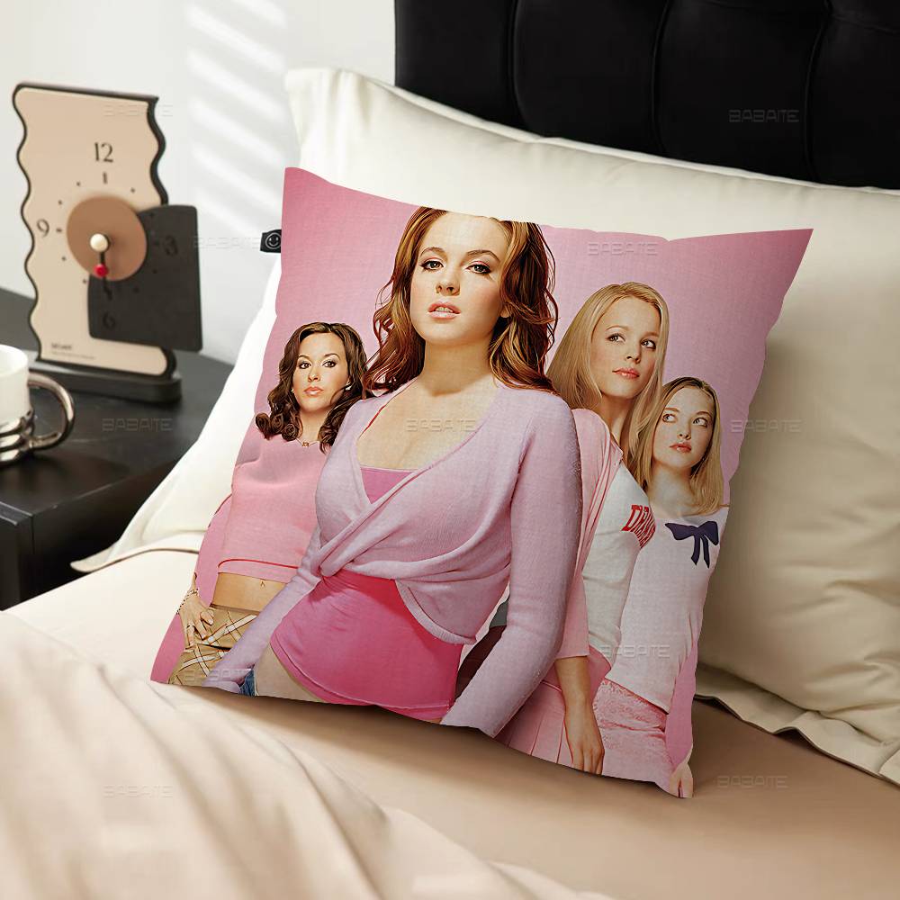 Campus Youth Mean Girls Movie Personalized Pillow Dust Cover Bedroom Kids Party Decoration Pillowcase Birthday Children Gift