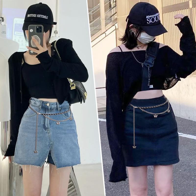2025 Women's Thin Butterfly Metal Chain Waist Belt: Versatile Fashion Accessory for Skirts & Pants