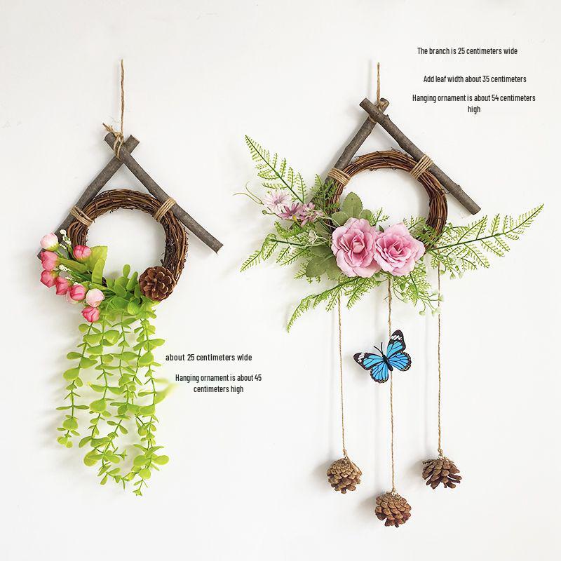 Artificial Flower Wreath for Wall, Door, and Indoor Decor - Creative Home Ornament for Living Room and Bedroom