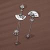 Silver Plated Women's Accessories Chinese Style Brooch Fan-Shaped Pin Plum Blossom Brooch
