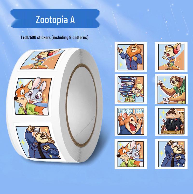 500 Classic Mountain & Sea Roll Stickers: Creative Sand Painting Cartoon for Fun DIY Journals