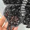 Mesh Bottom Embroidery Beaded Butterfly Applique Accessories Clothing Lace Children'S Clothing Veil Accessories