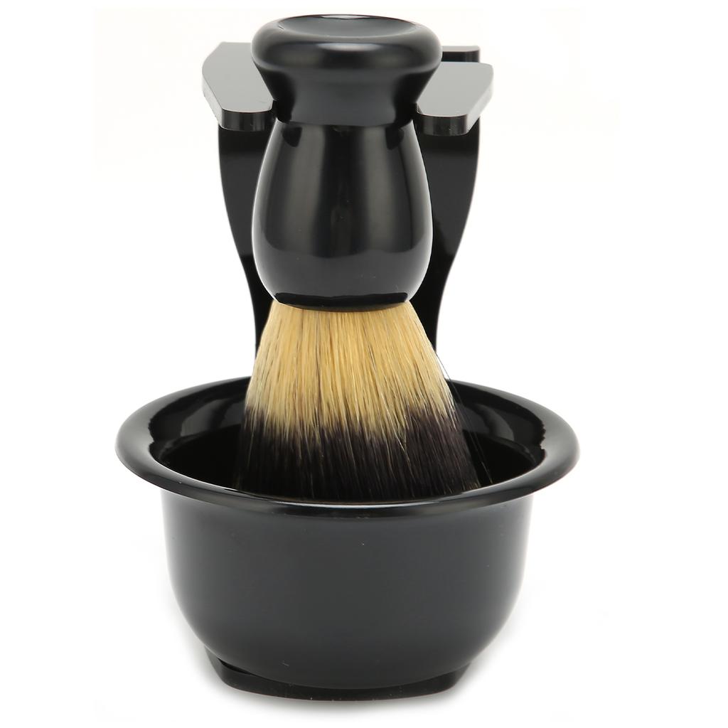 3pcs Shaving Brush Set Beard Shaving Brush Bowl Safety Shaving Stand Kit for Men