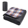 Accesorii de exterior Agitator Pătură de camping din poliester Covoraș de picnic portabil, impermeabil, îngroșat, rezistent la umiditate, lavabil la mașină, negru