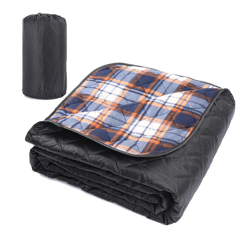 Accesorii de exterior Agitator Pătură de camping din poliester Covoraș de picnic portabil, impermeabil, îngroșat, rezistent la umiditate, lavabil la mașină, negru