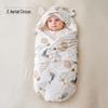 Large Cotton Swaddling Blanket for Baby & Newborn, Removable Liner, Dual-Use for Autumn/Winter, Washable, for Children.